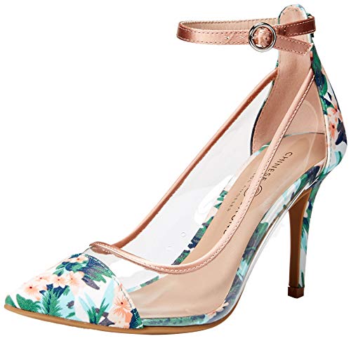 Chinese Laundry Women's GABRIANNA Pump, Clear/Blush, 6.5 M US by Chinese Laundry - Used condition - US$14.53