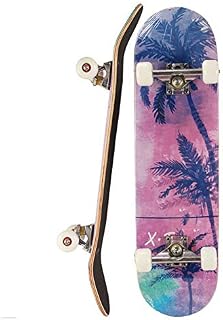 WZHESS 9 Layer Canadian Maple Wood Concave Skateboard Complete Skateboards, 31 inch Pro