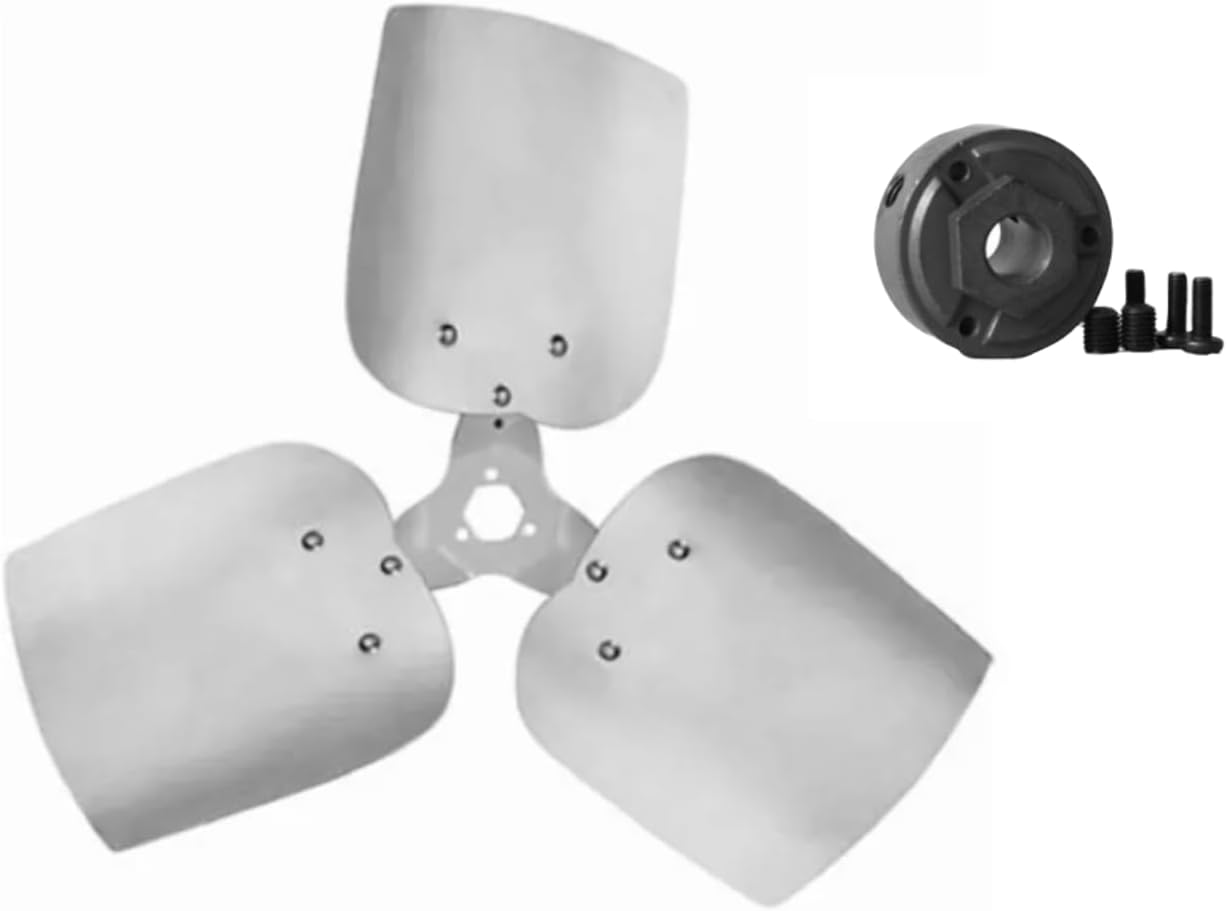 32427-CW-HD-1/2, Fan Blade, 3 Blades, 24" Diameter, 27° Pitch, Clockwise Rotation, Bore 1/2", Heavy Duty