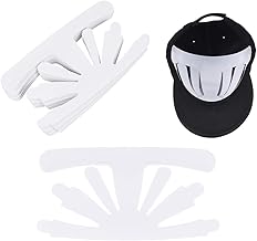 FINGERINSPIRE Pack of 24 Baseball Caps Inserts Shaper Plastic White Hat Inner Support Baseball Bump Holder Flexible and Durable Hat Shaper Universal Caps Inner Lining for Presentation