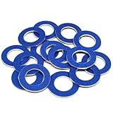 15 Pcs Aluminum Oil Drain Plug Gasket - 12mm OEM Oil Drain Plug Washer Gaskets - Compatible/Replacement for...