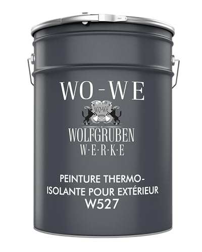 WO-WE Peinture isolante W527 thermique extérieure pour murs et façades - 10L