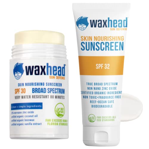 Waxhead Sport Zinc Sunscreen Stick + Zinc Oxide Sunscreen Lotion