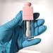 COSIDEA 18PCS Empty 8ML Square clear Lip Gloss Tube Silver big doe foot wand lipgloss tubes for Lip oil tint bottles container… (Pink)