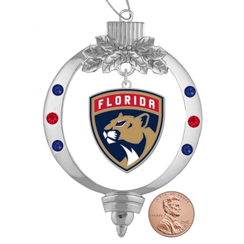 Florida Panthers Logo Christmas Ornament