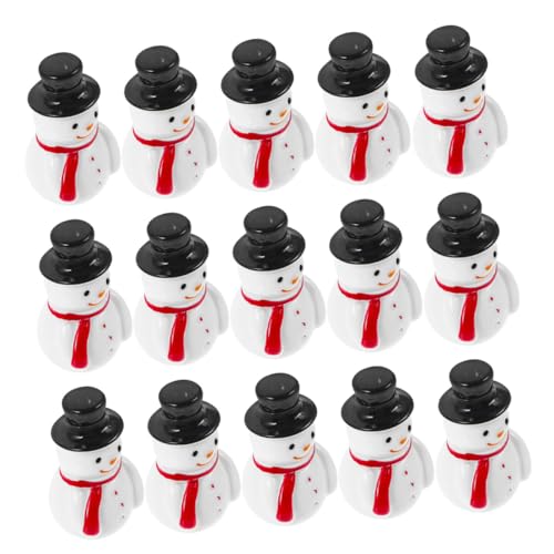 SMASOLO 24pezzi Pupazzo Resina Miniatura Natalizia Dettagliata Statuette Di Pupazzi Per Decorazioni Da Collezione Accessori Per Case Delle Bambole Ornamenti Per Festa Invernale