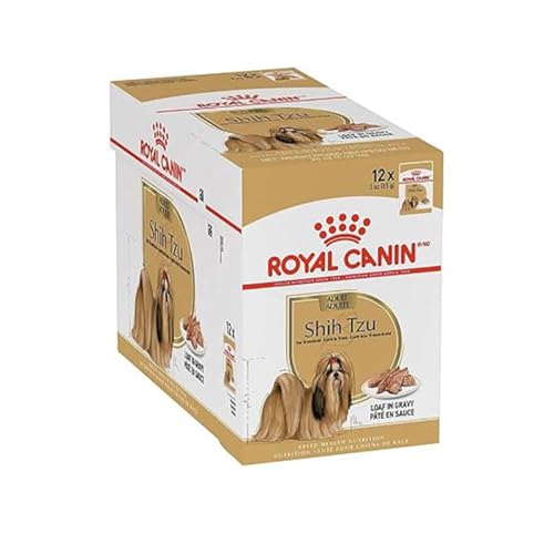 Image of Royal Canin Shih TZU, Adult Dog Food, 85 Grams, Pack of 12, Wet Food, Supports Healthy Skin & Coat & Cardiac Health