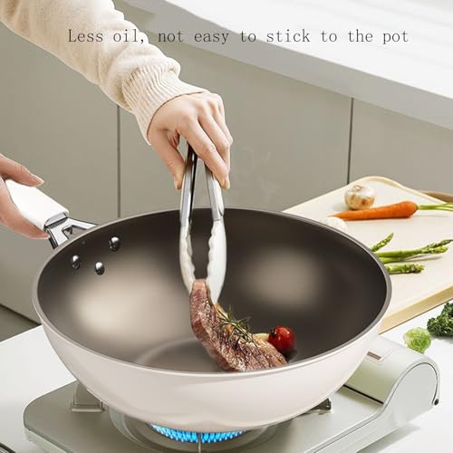 Wok de cerámica 32 cm con tapa antiadherente miniatura 5