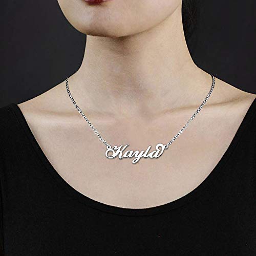 CharmSStory 925 Sterling Silver Custom Pendant Personalized Name Necklace for Teen Girls3