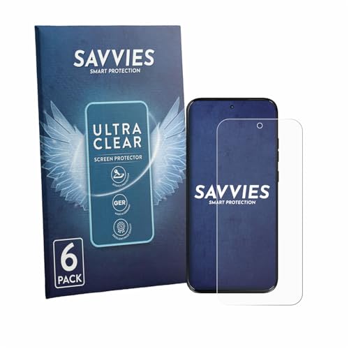 savvies Protector Pantalla para Motorola Moto G Max 6 Unidades   Película Ultra Transparente