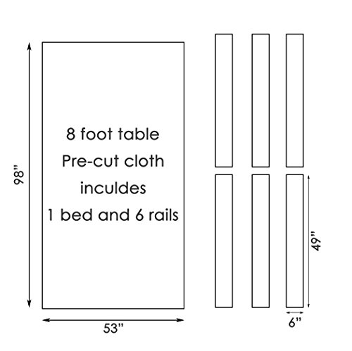 Cpba Competition Worsted Professional Pool Table Cloth – Fast Speed High Accuracy Pre-Cut Bed And Rails ([Competition Grade] Tournament Blue, 9' Pool Table) #TOP2