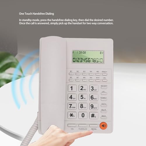 Teléfono Fijo Tangxi con Cable y Identificador de Llamadas miniatura 2