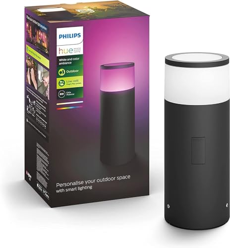 Philips Hue White&Color Ambiance Calla Outdoor Sockelleuchte Erweiterung(590lm),dimmbare...