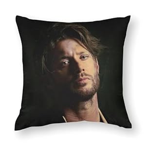 AFLJNYNN Jensen Ackles Dekokissenbezug Leinenmuster