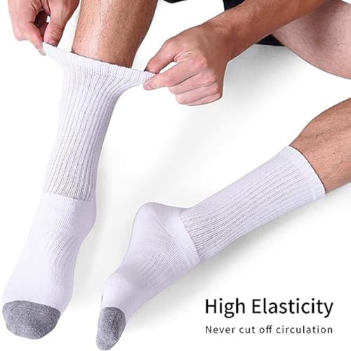 Men's Basketball Socks Solid Color Short Socks Mens Athletic Crew Socks Wicking Cushioned Work Socks 5 Pack4