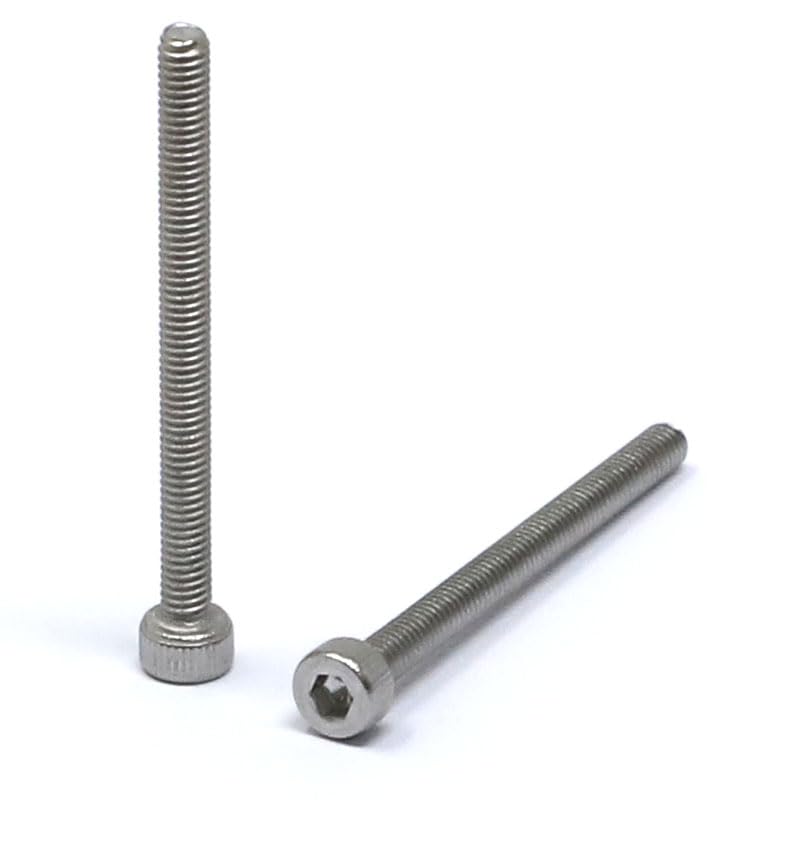 Image of iexcell 100 Pcs M2.5 x 30mm Thread Pitch 0.45 mm Stainless Steel 304 Hex Socket Head Cap Screws Bolts Kit