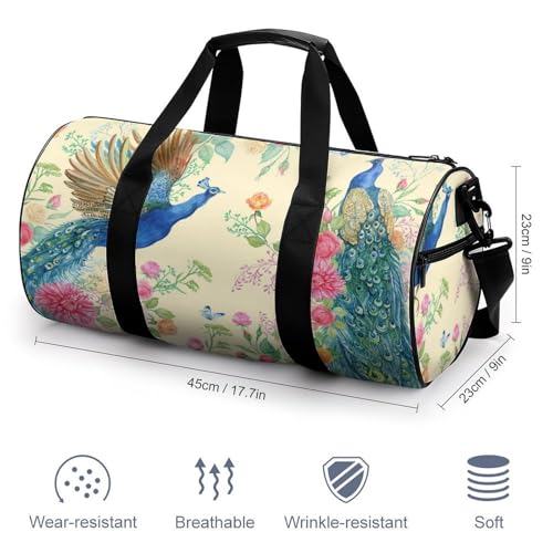 Sac de sport Fleurs De Paon pour optimiser vos voyages - 2