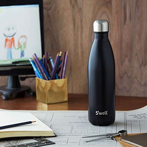 S'well Stainless Steel Water Bottle - 17 Fl Oz - Blue Suede - Triple-Layered Vacuum-Insulated Containers Keeps Drinks Cold For 36 Hours And Hot For 18 - Bpa-Free - Perfect For The Go #TOP4
