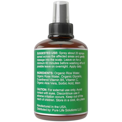Spray para crecimiento capilar con agua de arroz 2oz miniatura 6