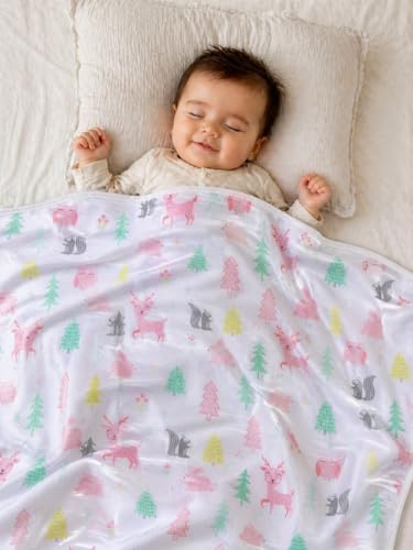 Image of THE LITTLE LOOKERS Soft Blanket for Babies | Ultra Soft, Breathable & Skin-Friendly | Safe & Chemical-Free | All-Season Use | Lightweight AC Blanket for 0-1 Years (Off White)