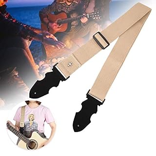 Tomotato Sangle de Guitare Sangle de Guitare en Cuir Sangle Réglable Respirant Confortable Touch Design Élargi pour Instruments de Musique(Kaki) - Les Beatles, Paul McCartney, John Lennon, RIngo Starr, George Harrison Tomotato Sangle de Guitare Sangle de Guitare en Cuir Sangle Réglable Respirant Confortable Touch Design Élargi pour Instruments de Musique(Kaki) – Image 3