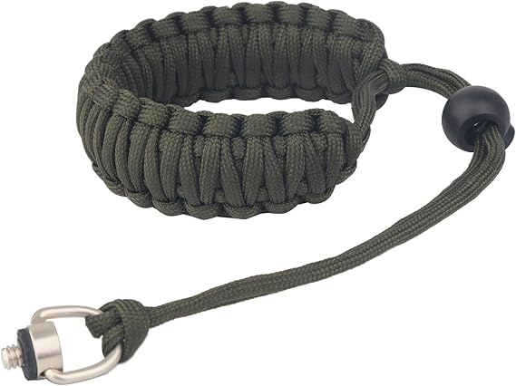 SIDRUM Paracord Camera Wrist Strap Lanyard with Quick Release Screw for Insta 360 X3, X2, Universal Hand Strap for DSLR Cameras, Action Cameras, Selfie Sticks