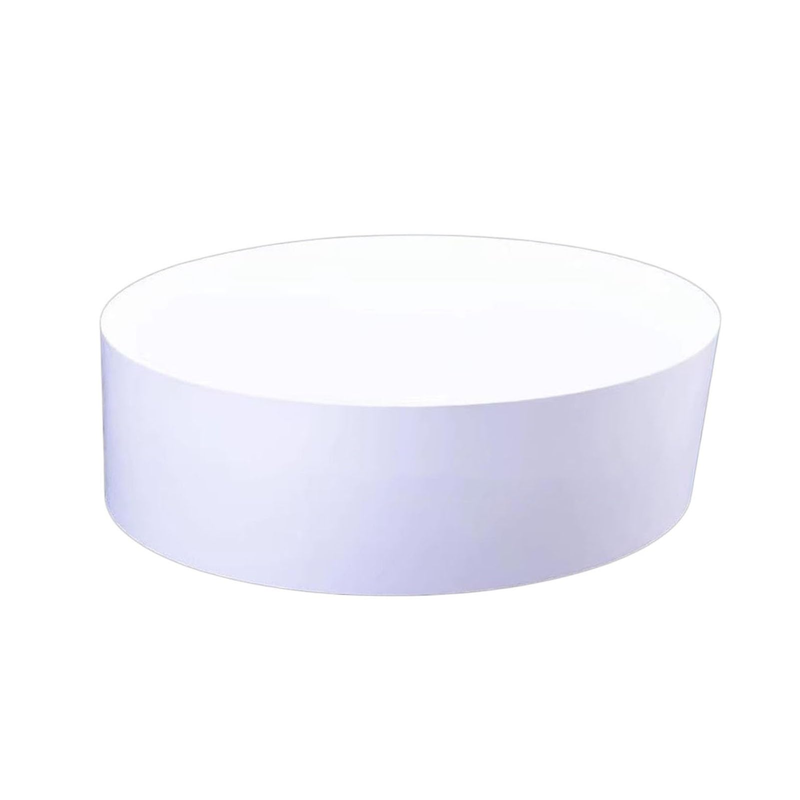 Genérico Plataforma de exhibición redonda for tienda de novias, base redonda de pie for modelos, plataforma de mesa decorativa, exhibición for tienda de novias y boutiques(White,40x15cm)
