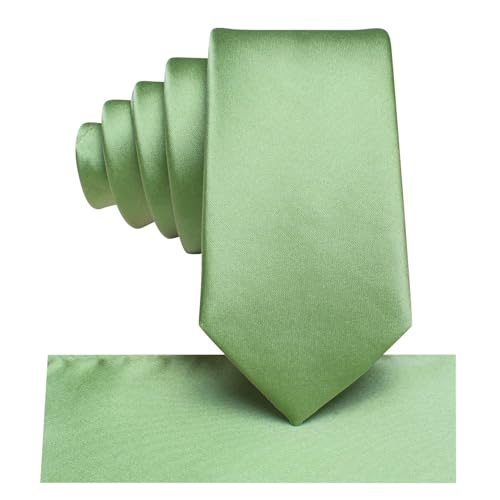 Image of Hi-Tie Father and Son Tie Set Striped Plaid Ties for Men and Boys Silk Necktie Pocket Square Set for Wedding Gifts