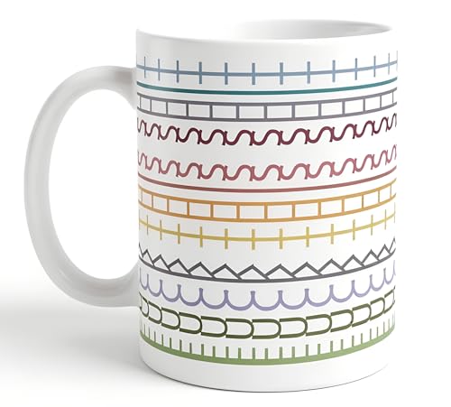Taza de cerámica 11 oz con mensaje divertido multicolor miniatura 1