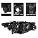 SOCKIR Without AFS Headlight Assembly Replacement for 2022 2023 2024 Mazda CX-5 Full LED Headlamps Driver Left Side