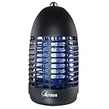 Ardes 7W AR6S07 ZAK-Mosquitera eléctrica de Descarga de 7 W-Insecticida Killer Gancho para Colgar con recogedor de Insectos, Negro