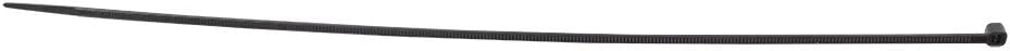 Brock 1000 Pc Bag Black Nylon 11" Cable Zip Ties Self Locking Head UV Heat Resistant Outdoor Indoor for Bundling Tag Hold Wires Cords Crafts