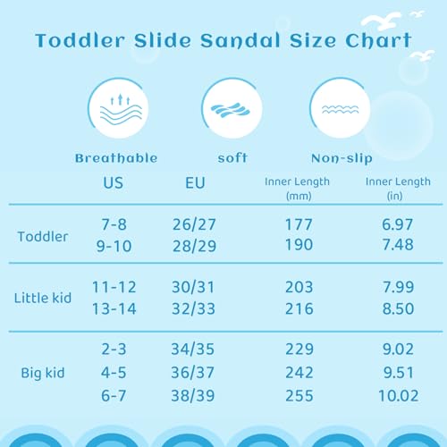 Watelves WHD SLIPPERS-JB510-DINOSAUR-34/35 Girls & Boys Slide Sandals Kids Summer Slippers Slip On For Outdoor Beach Pool Shower (Little Kid/Big Kid) (Dinosaur thumb #5