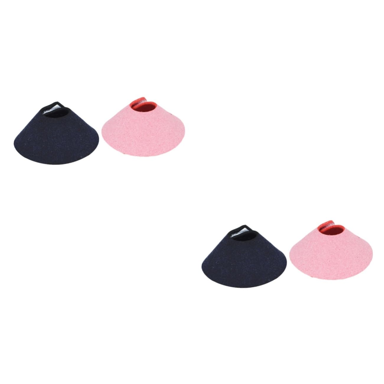 BCOATH 2sets Pet Bird Collar Plucking Prevention Multi-Purpose Neck Ring Soft Material 2pcs*2