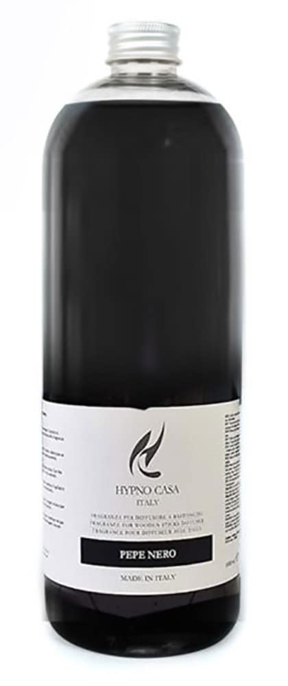 HYPNO CASA RICARICA PER DIFFUSORE A BASTONCINI, fragranza PEPE NERO 1000 ml