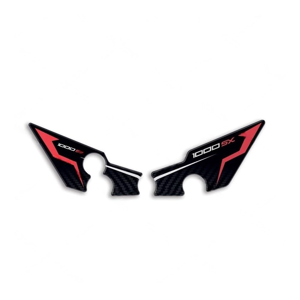 Fqbmutrd Color-5 For Kawas&Aki Ninja 1000 Sx 2024 Motorcycle Resin Tank Pad Protector Sticker Decorative Decal Decals Oil Gas Tank Pad Tanks Pad Protector