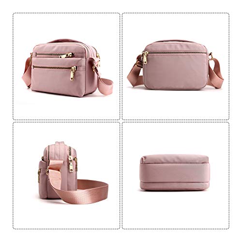 NOTAG Small Crossbody Bag for Women Nylon Travel Purses Waterproof Shoulder Handbags with Multipockets4