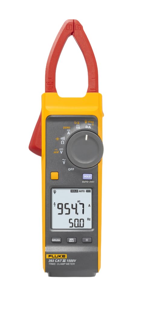 Fluke 393 FC CAT III 1500 V True-rms Clamp Meter with iFlex