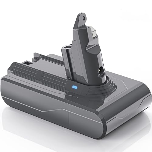 Batterie pour Dyson V6 DC62, LONGFIT Batterie Li-on 6500mAh Dyson V6 Animal V6 Trigger V6 Fluffy Motorhead Absolute Aspirateur Batterie DC58 DC59 DC61 DC72...