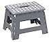 Arregui TB-022-G Tabouret Pliant Multiusage, Marchepied, 22 cm de hauteur, gris
