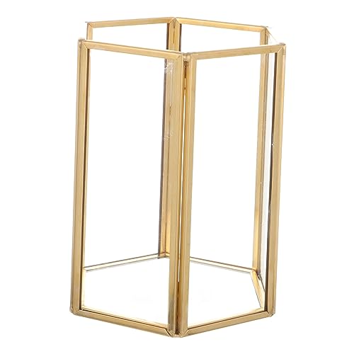 Rangement pinceaux maquillage verre transparent multifonctionnel et compact