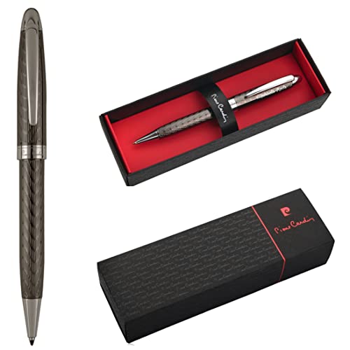Stylo à bille personnalisé gravé mine bleue étui cadeau Pierre Cardin