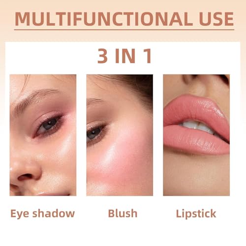 TopFinder® On The Go Blush Stick | Highly Pigmented Shimmer Blusher | Blendable & Buildable Tinted, Long-Lasting | Matte Finish For All Skin | Blusher for Cheeks & Lips,... - Image 6
