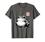Cute Cottagecore Frog Grumpy Japanese Frog T-Shirt