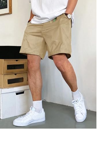Image of QNIM Shorts for Men | Casual Cotton Drawstring Summer Shorts | Relaxed Fit Comfortable Chino Half Pants with Pockets | Stylish Lounge Wear & Everyday Outdoor Streetwear (Q-81-84)