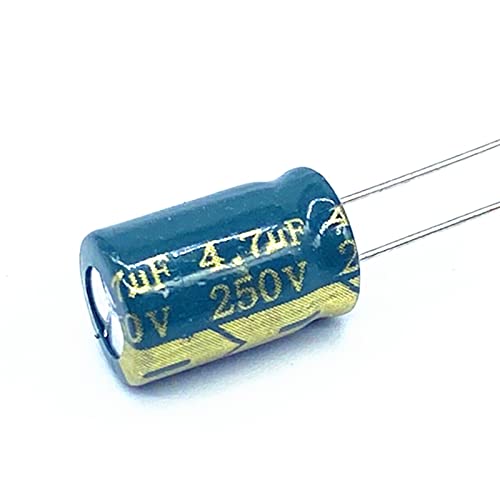 Condensateur électrolytique aluminium 250v 4.7uF miniature 8x12mm pour carte électronique