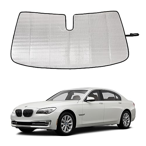 Front Windshield Sunshade for BMW 7 Series 2009-2014 Windshield Sun Shade Foldable Reflective Sun...