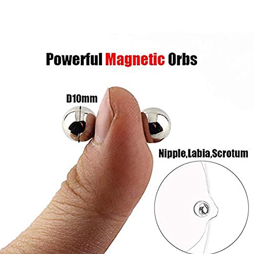 Zilveren magnetische tepelringen, seksspeeltjes, BDSM legering, tepelklemmen, tepelklemmen, magnetische tepelklemmen voor vrouwen, harde extreme sekssklem - Afbeelding 5