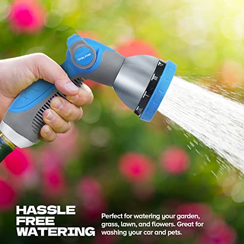 Vyrl Garden Hose Nozzle With 10 Adjustable Spray Patterns, High Pressure Hand Sprayer With Thumb Control Anti Slip Design Garden Hose Sprayer, Best For Watering Plants, Lawns, Washing Cars & Pets #TOP4
