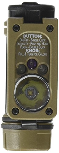 Streamlight 14531 Sidewinder Compact II Aviation Flashlight with Helmet Mount, Headstrap, CR123A Lithium Battery, White, Green, Blue and IR LEDs - 47 Lumens